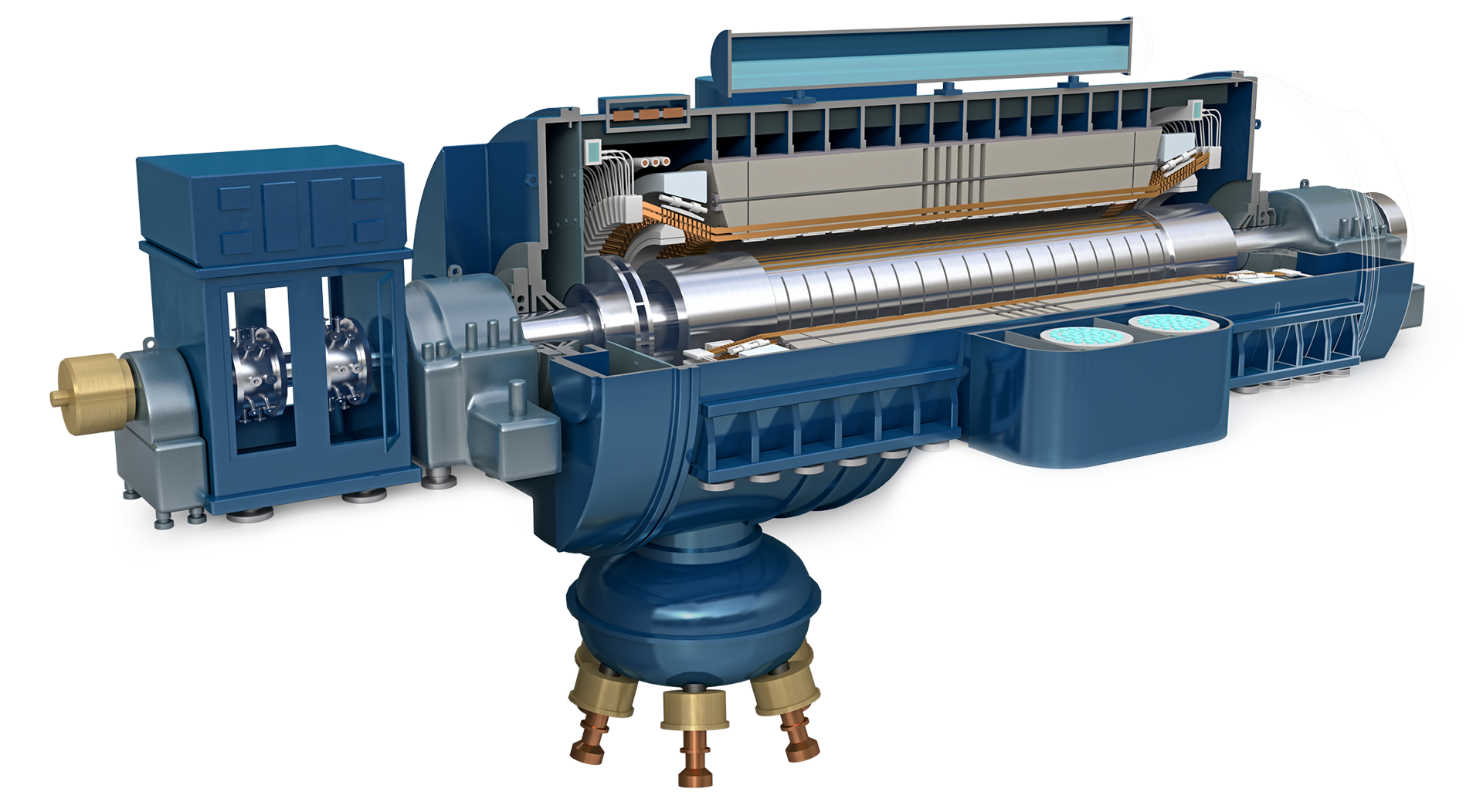 pie Impossible Pakistan 2-Pole Gigatop Water Cooled Generator | GE Steam Power