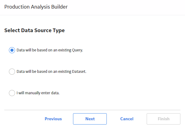 Select Data Source Type
