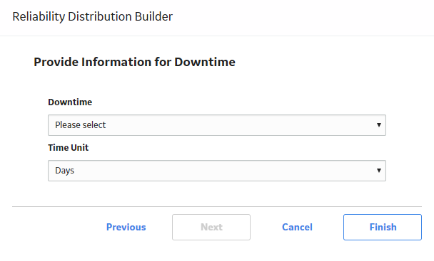 Provide Information for Downtime