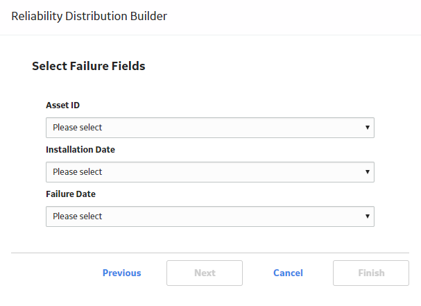Select Failure Fields