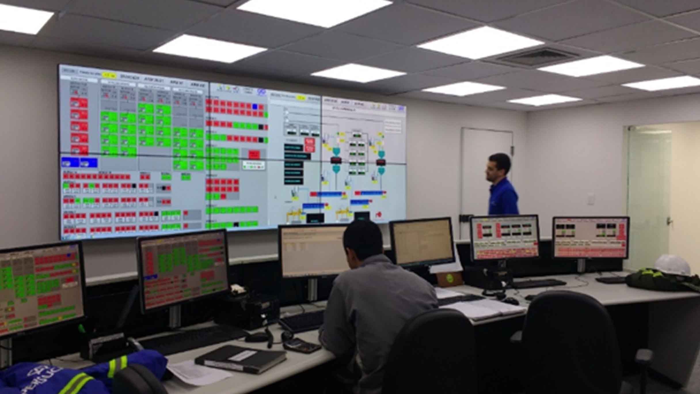 Operational Control Center of the Copersucar Sugar Terminal (TAC) using GE Digital software