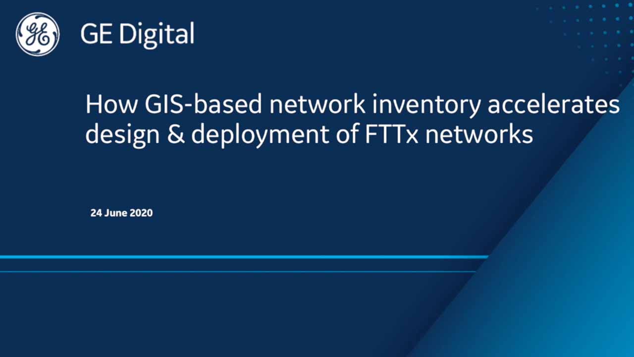 How GIS-based network inventory accelerates design and deployment of FTTx networks
