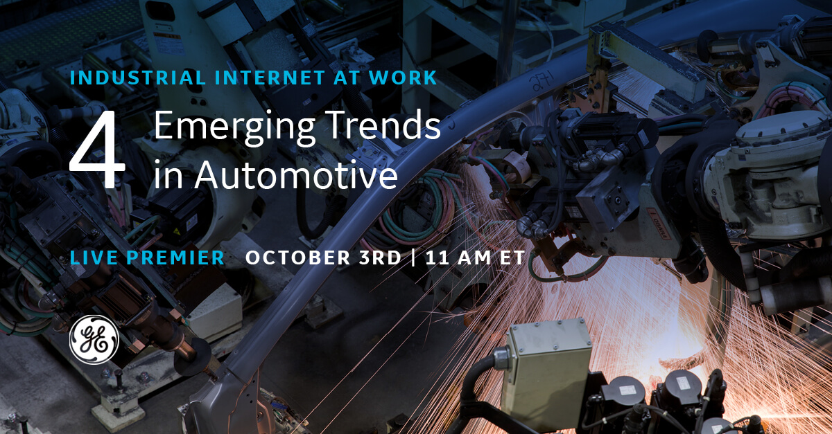 Emerging trends in automotive industry, GE Digital