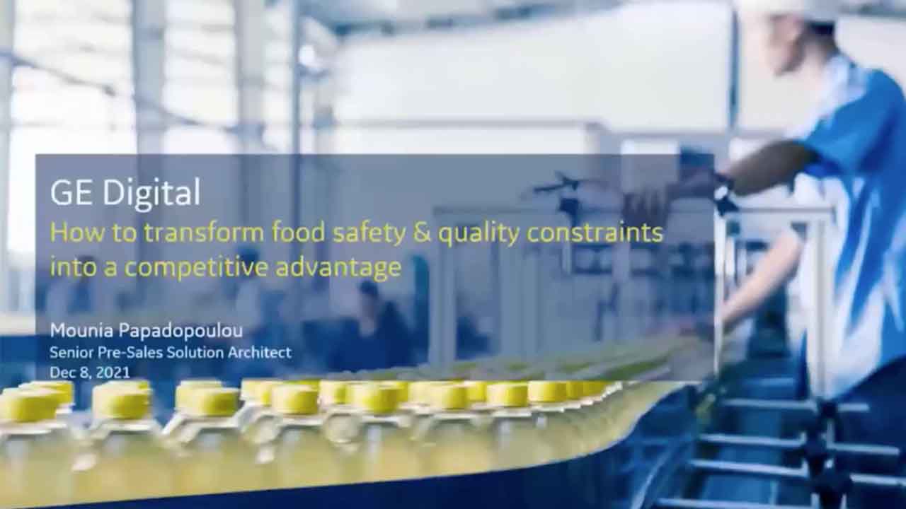 Future of Food Manufacturing webinar | GE Digital