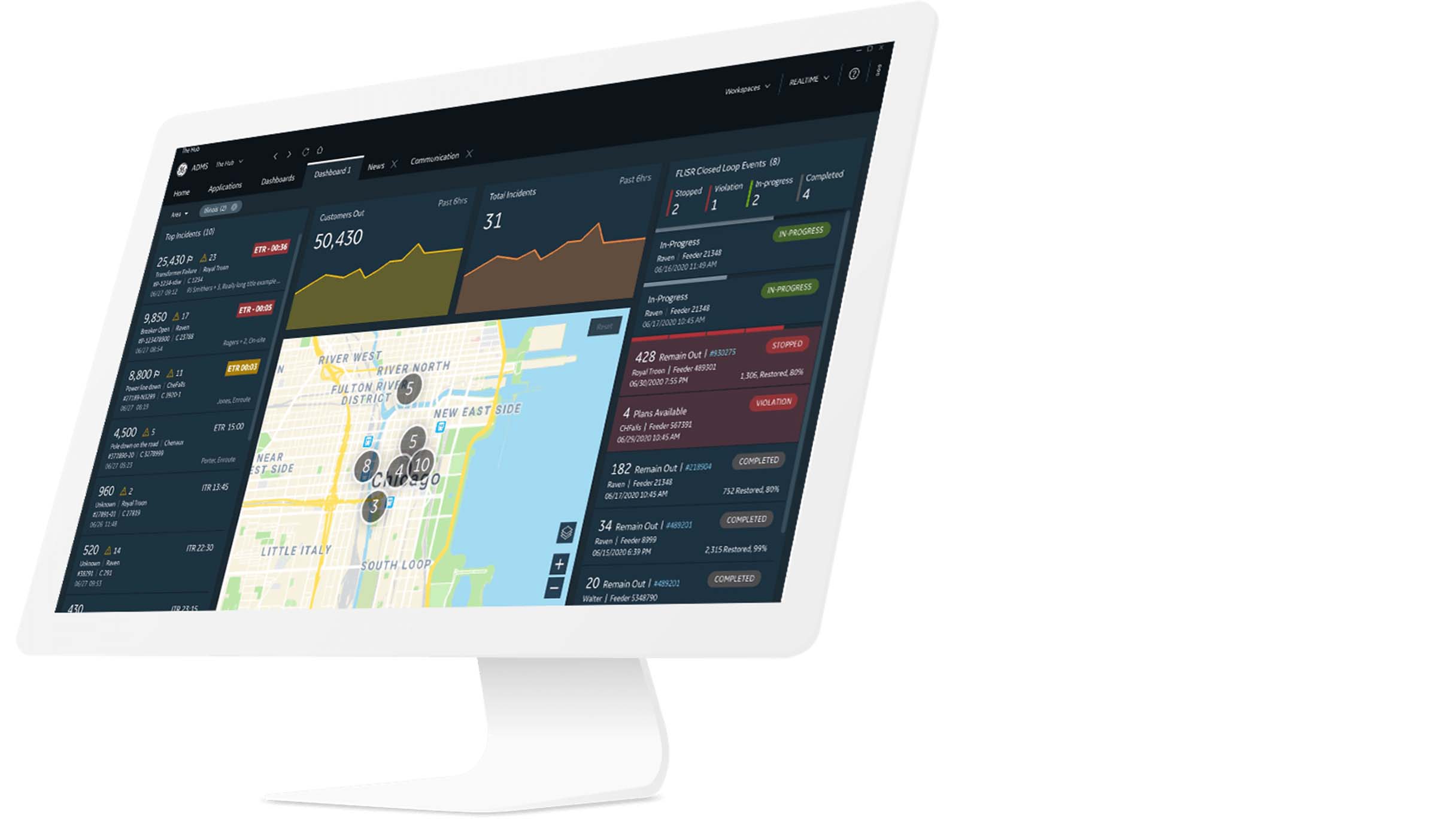 GE Digital's UX/UI is intuitive and helps utility operators manage the grid