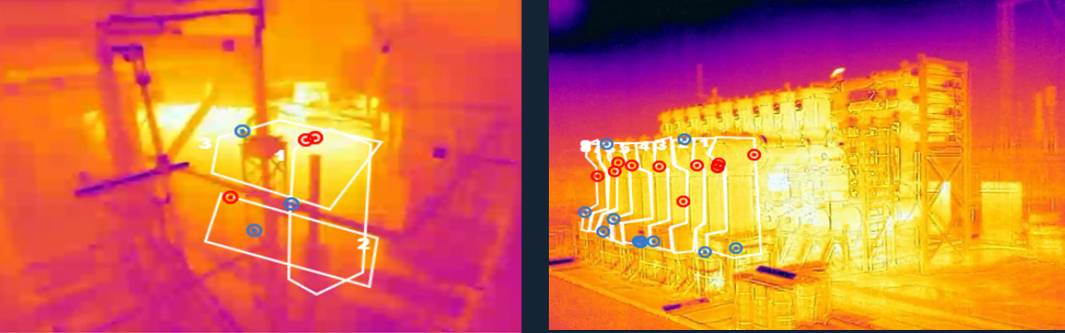 Automated Visual Inspection Software - Thermal images 