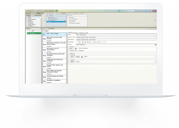 HMI SCADA Workflow software | screenshot showing documentation interface