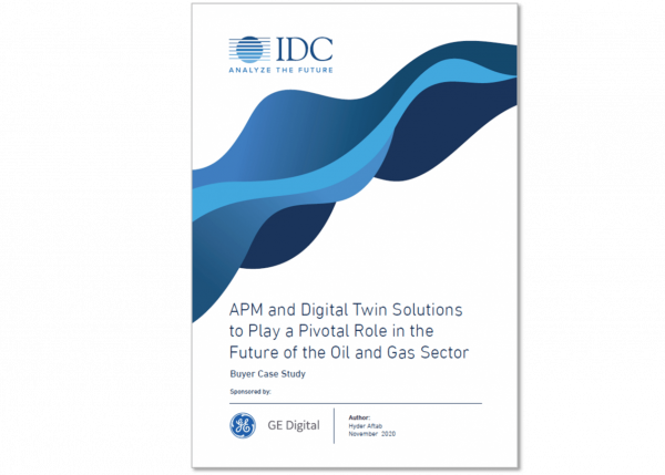IDC report: APM and Digital Twin Solutions to Play a Pivotal Role in the Future of the O&amp;G Sector