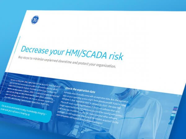 Decrease Your HMI/SCADA Risk | GE Digital | White paper thumbnail