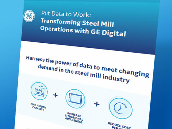 Putting Data to Work in the Steel Industry | GE Digital infographic
