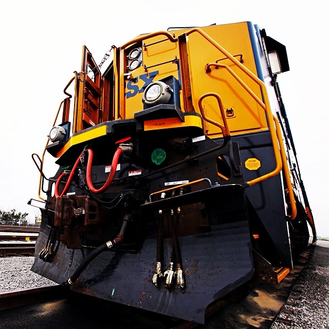 Up close with an Evolution Series #locomotive at #CSX #Transportation. There are over 5,000 Evolution Series locomotives in service around the world. #GE #trains
