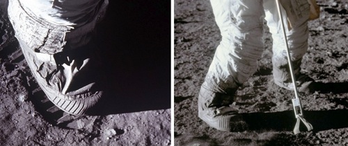 neil armstrong moon boots