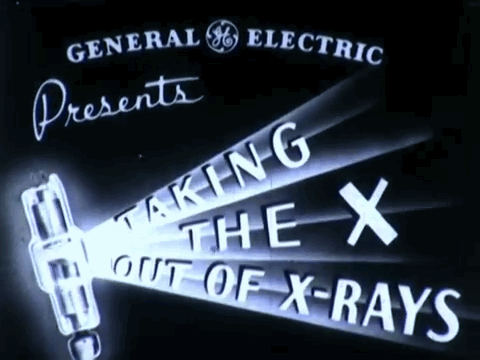  /><br />
<br />
<em>GE produced short films explaining how X-rays work. Image credit: Schenectady Museum of Innovation and Science</em><br />
<br />
<em><img src=