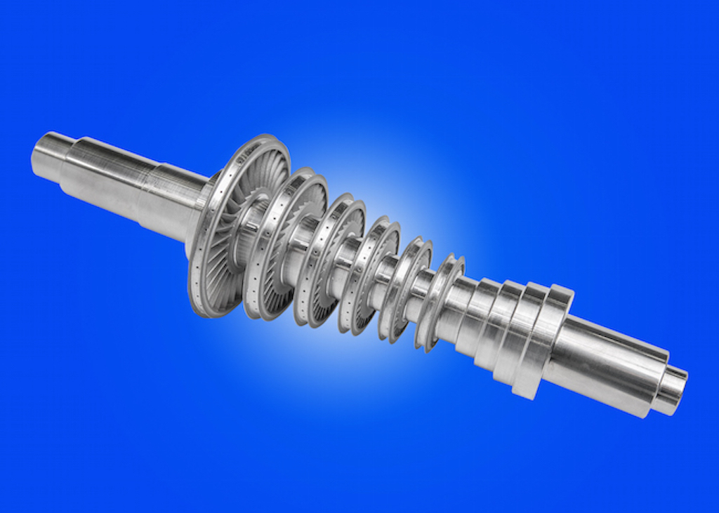 A 3D printed mini-turbine . Image credit: GE