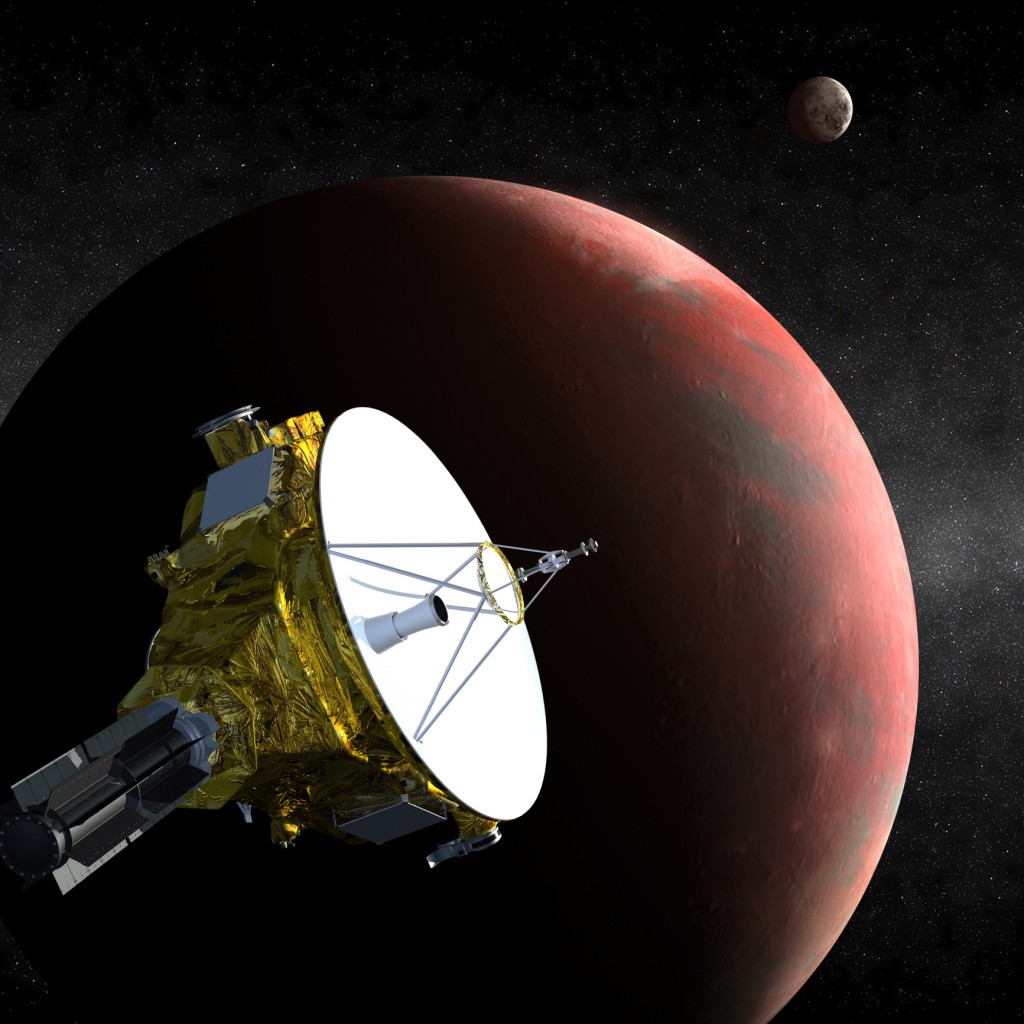 The New Horizons spacecraft as it approaches Pluto.