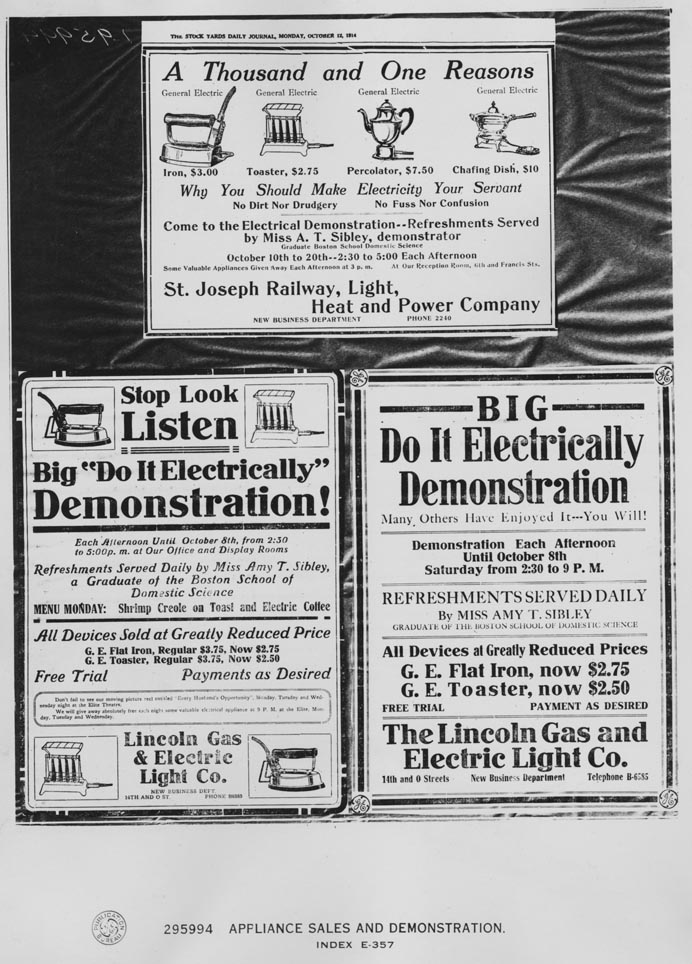 295994, Applaince Sales and Demonstrations