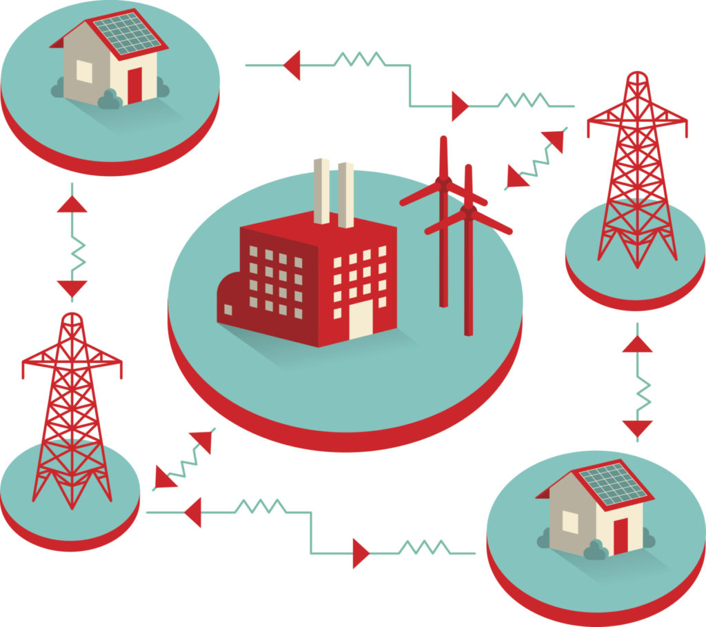 Smart Grid Illustration