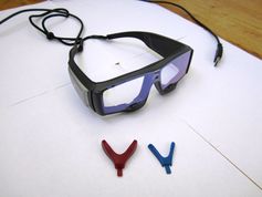 Eye-tracking spectacles can be relatively compact. (Anatolich1, CC BY-SA)