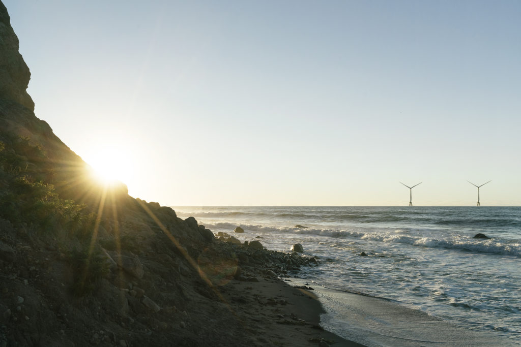 Sunrise at Block Island Wind Farm