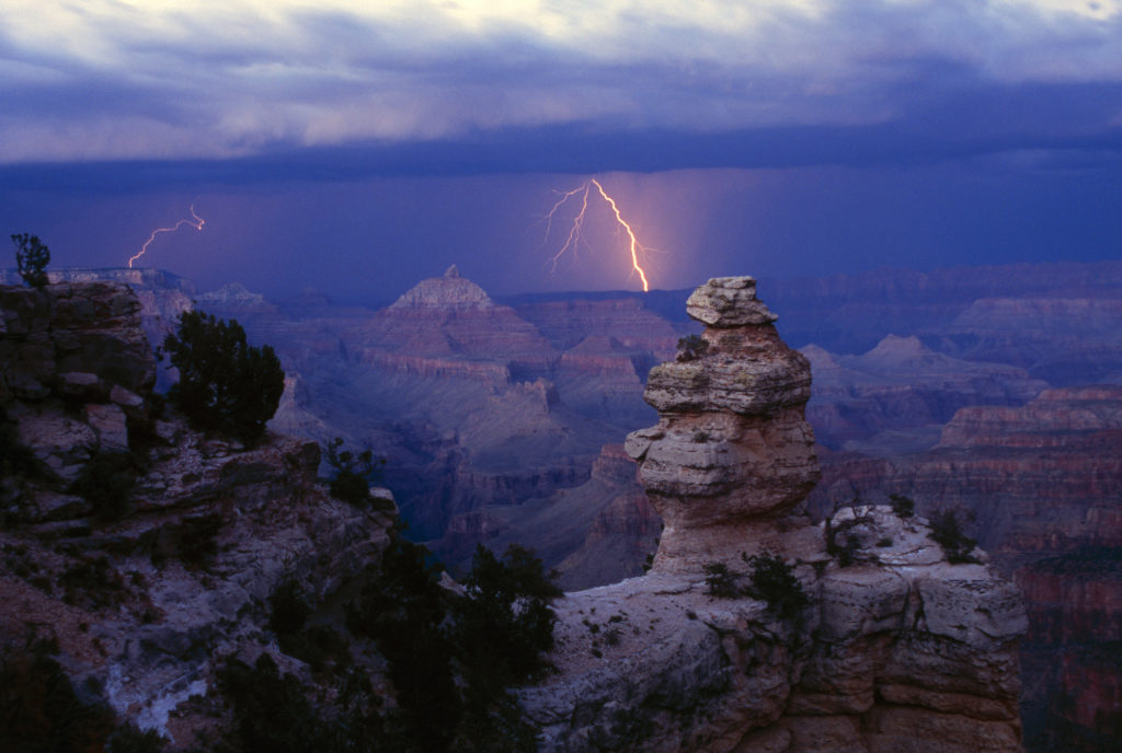 Lighting over Grand Canyon