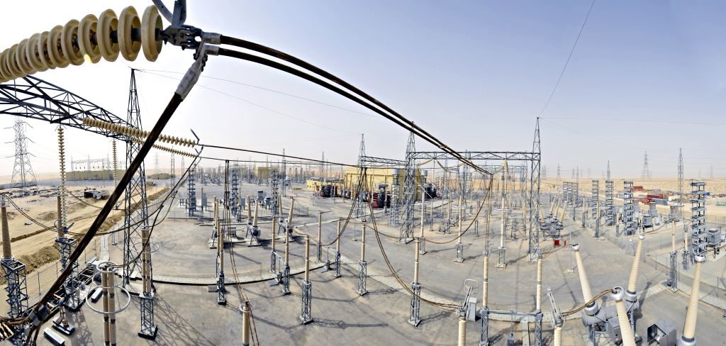 Panoramic view of a back to back HVDC Converter station, Al Fadhili_copyright GE