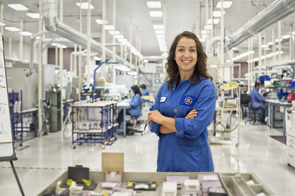 As a manufacturing lead for GE Healthcare, Lane Konkel makes process improvements and establishes product layouts at a GE factory that manufactures ultrasound probes and transducers. Forbes recognized her as among its "30 under 30" in manufacturing and industry. She initially considering bioengineering but quickly switched paths. “Whether it was my high school volleyball team or in student council or things like that, it was always very frustrating to me when things were inefficient. ‘Hey, this could be done better — why don't we change that?’ I was doing a lot of those things naturally, which is one aspect of industrial engineering."