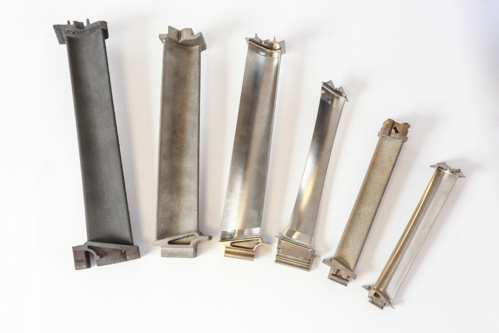 LPT Blades made in TiAl by EBM technology