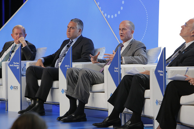  /><br />
<br />
<strong>GEreports:</strong>&nbsp;<em>What would you say are the biggest issues that are on your mind when it comes to doing business in Australia?</em><br />
<br />
<strong>John:&nbsp;</strong>Well I would say the cost of doing business here has been increasing and I think that you see some of that in the context of mining and oil and gas projects; and that’s a concern, you know? It’s not that people shouldn’t get paid more, but you’ve got to have the productivity that goes with that. And I think it’s very important for Australia to strike the right balance.&nbsp;Things like a price on carbon&nbsp;and environmental challenges need to be met with consistent policy, consistent regulations. Starting and stopping is never a healthy thing or a good thing because investors don’t know where to go.&nbsp;And governments have a difficult thing here because you tend to operate in budget cycles… That’s not conducive to long term investing.&nbsp;It’s always better if you can create a long term vision. China has a five-year plan. Companies like ours can see that five year plan, have a pretty high level of confidence that the government’s going to do what it says it’s going to do.<br />
<br />
<strong>GEreports:</strong>&nbsp;<em>So the subtext would be that if there was more clarity around Australia’s long-term vision and goals, potentially large organisations like GE and others would invest more.&nbsp;</em><br />
<br />
<strong>John:</strong>&nbsp;Right, because the things we’re investing in are long life assets, and so we are thinking about the next 10 or 20 or 30 years in addition to the next year. We think about both. We think about the short term, we think about the long term. When we make investments in long life assets we want some level of confidence that we’re not going to be sorry about that five years from now, right? It’s a natural thing.<br />
<br />
<strong>GEreports:</strong>&nbsp;<em>Can you tell me from your perspective, why is the B20 so important?&nbsp;</em><br />
<br />
<strong>John:&nbsp;</strong>The B20 got people together to focus on how you can have an economy that grows and creates a better standard of living.&nbsp;But increasingly it’s not just about growth, it’s now about sustainable, inclusive growth. So what does sustainable mean? Sustainable means it has to be growth that is hinged on value-added activities, things that create economic value.&nbsp;And inclusive means that you can’t have growth where just the top 10 per cent win, everybody has to participate. You’re seeing lots of examples around the world of what happens when people don’t feel like they’re participating; the Arab Spring or Occupy Wall Street. It manifests itself in a number of different ways, but it’s about people feeling like they’re not participating in the wealth creation that’s taking place, and it’s all going some place else. Sustainable and inclusive growth is the outcome everybody’s looking for.&nbsp;You need jobs.<br />
<blockquote>If you want to create jobs you’ve got to have human and financial capital. If you don’t have human capital you’re not going to have many jobs, because people aren’t going to want to create jobs in countries that don’t have good human capital.</blockquote><br />
So that’s education, it’s training, it’s that kind of stuff.&nbsp;And then the financial capital goes where the people are. Investors stay away from places where they can’t get good people.<br />
<br />
<strong>GEreports:</strong>&nbsp;<em>So your role is about having a bigger vision and a willingness to participate in an economic growth story and helping societies perhaps more broadly?&nbsp;</em><br />
<br />
<strong>John:</strong>&nbsp;It’s a requirement in today’s world. 25 years ago you could fly into a market anywhere in the world, including Australia, sell your jet engine or your gas turbine, leave, and then when you ship your stuff in and get paid, you export the profits to shareholders in some other place and everybody lives happily ever after, right? That doesn’t work.Governments can’t solve the problems by themselves, that’s something they’ve recognised. They are increasingly looking at a combination of public and private efforts to get things done and they’re calling on the B20, and the companies that participate in the B20, to show up and contribute. And that contribution is not philanthropic, that contribution is capacity building.<br />
<br />
<strong>GEreports:</strong>&nbsp;<em>You spoke on a panel at the B20 about the next wave of global investment. What is the next wave of global investment?&nbsp;</em><br />
<br />
<strong>John:&nbsp;</strong>What we focus on is infrastructure and McKinsey and other companies have estimated that the world needs something in the order of $4 trillion dollars of infrastructure investment a year and it’s getting about $3 trillion, so there’s a trillion dollar shortfall roughly.<br />
<br />
If you don’t have electricity, you don’t have healthcare, you don’t have clean water, you don’t have food, you will not have any of that other stuff we were talking about. So the foundation for everything that follows, the financial capital, human capital, job creation, sustainable and inclusive growth, is electricity. That’s where we have to start, by making sure people have basic services.<br />
<br />
<strong>GEreports:</strong>&nbsp;<em>Are you impatient to see the change?&nbsp;</em><br />
<br />
<strong>John:</strong>&nbsp;Populations aren’t going to wait for stuff to get better. One of the things that social media has done for all of us is create the ability to exchange information and learn about what’s happening in the world and compare your situation to the situation of others, and if you don’t like that comparison you do something about it. And so the luxury that governments might have had 20 or 30 years ago, especially in the developing countries, you know, that have a satisfied population even if they didn’t have that much in terms of infrastructure, that luxury’s gone. People expect things to go forward, expect improvements to be made, and when they don’t see them things change.