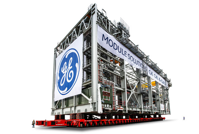 /><br />
<em>The specs in action. See how an average height man stacks up against the Power Module.</em><br />
<br />
<address> </address><address> </address>They’ve past the first hurdle, so the modules are now embarking on an ocean journey, 7,374 kilometres from the port to an unlikely place – Barrow Island, 60 kilometres off WA’s North Coast.<br />
<br />
Once they arrive after more than a month at sea, a complex installation process will begin.<br />
<br />
The five modules will produce electricity for the Gorgon’s development and production operations and for operating the LNG (liquefied natural gas) plant on Barrow Island. Each module built for the Gorgon project generates 130 MW, sufficient for supplying power to 40,000 homes.<br />
<br />
The modules will form part of an array of equipment that GE is supplying to the Gorgon Project from various parts of the world, including machinery for the subsea operations, LNG cooling process, carbon dioxide (CO2) sequestration and energy production. GE technology will play a pivotal role in the CO2 sequestration process, by extracting and then injecting the CO2 into the Dupuy Formation beneath Barrow Island. This will help reduce CO2 emissions into the atmosphere.<br />
<br />
The Greater Gorgon gas fields have sufficient energy to power a city of one million people for 140 years. With about 1.04 trillion cubic metres of discovered resource, the Gorgon Project will supply natural gas to rapidly growing markets like those of the Asia-Pacific region.<br />
<br />
Find out more about the <a href=