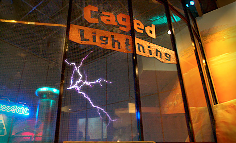  /><br />
<br />
<em>The Caged Lightning display at Questacon</em><br />
<br />
<strong>GEreports:</strong> <em>Questacon has a strong mission and a passion around education, around communicating the amazing things we can discover about the world through science. Where do you see it going?</em><br />
<br />
<strong>Graham Durant: </strong>Well I think there’s a core philosophy that the world’s a better place for individuals if you understand a bit about science and if you are switched on to learning. So building a community of learners across Australia, linking those communities together with other communities around the world so that we have a very effective network of young people engaging with each other, engaging with science and with technology, encouraging youngsters to develop knowledge but also skills. So you know, practical skills and academic excellence would be ideal for youngsters going forward, being able to think rationally and creatively and solve problems. These are all desired skills. And we can play a role because of motivational value. We judge our work really by the quality of the smiles and I’m blessed that I see a lot of those in my daily life.