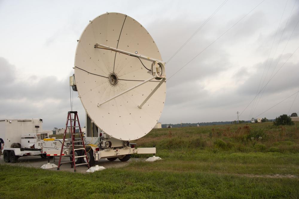 Engineers were able to send microwave power more than 1 kilometer to a dish antenna. Scaled up, this technology could enable energy to be delivered from space to troops on the ground. Image and video credits:Â Naval Research Laboratory.