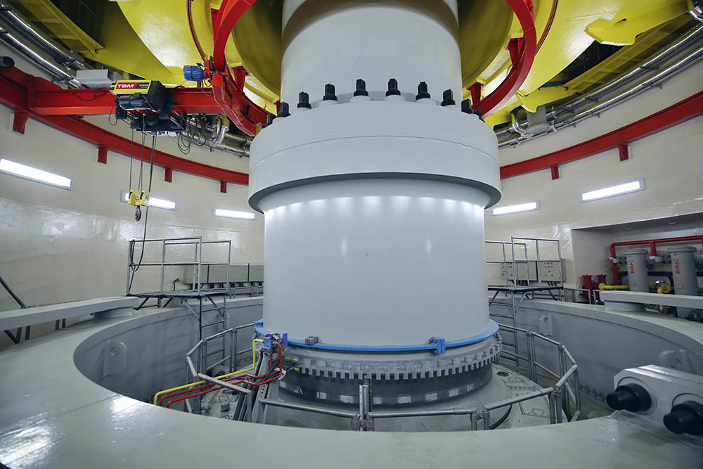 Image from inside the Wudongde hydropower dam