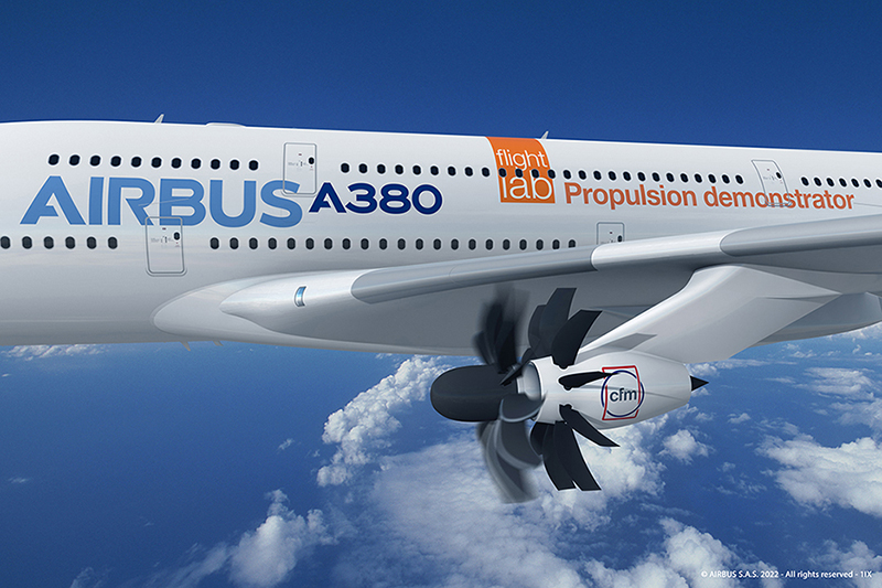 A380 demo open-fan