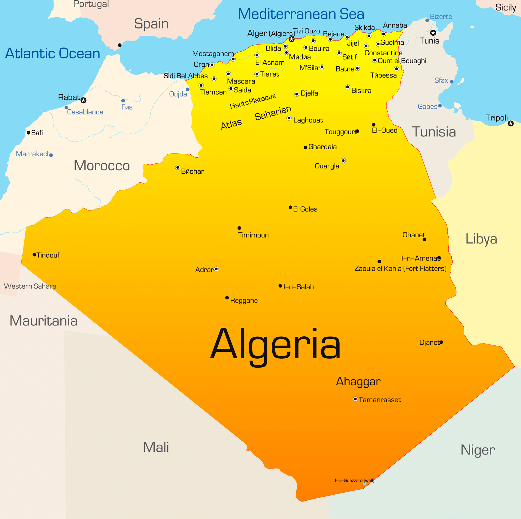 algeria map