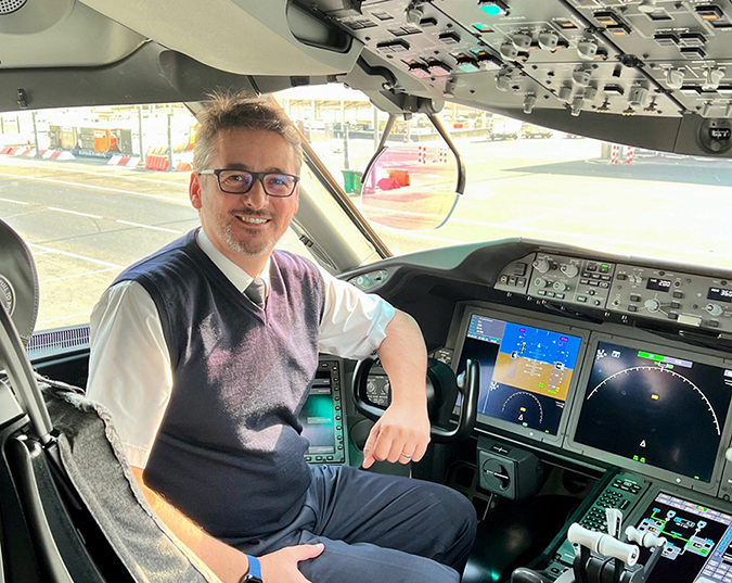 Captain Mimmo Catalano Etihad GE Aviation Greenliner Healthcare