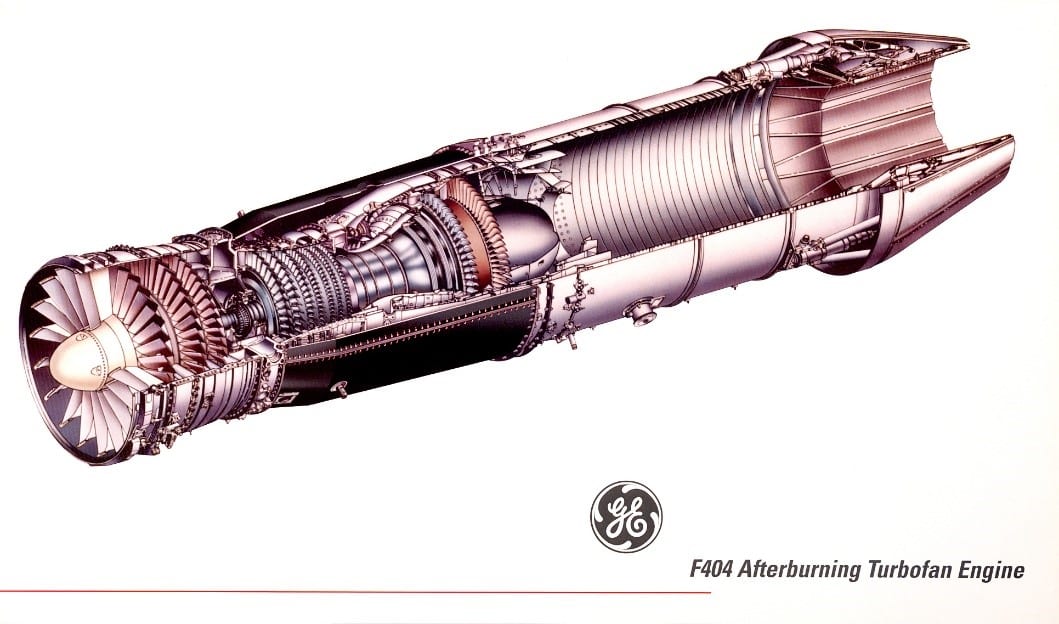 F-404 cutaway