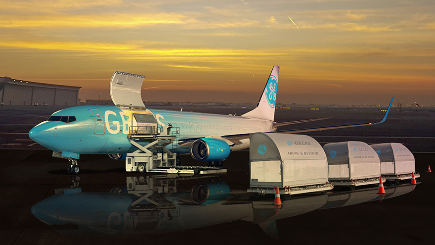 GECAS cargo plane