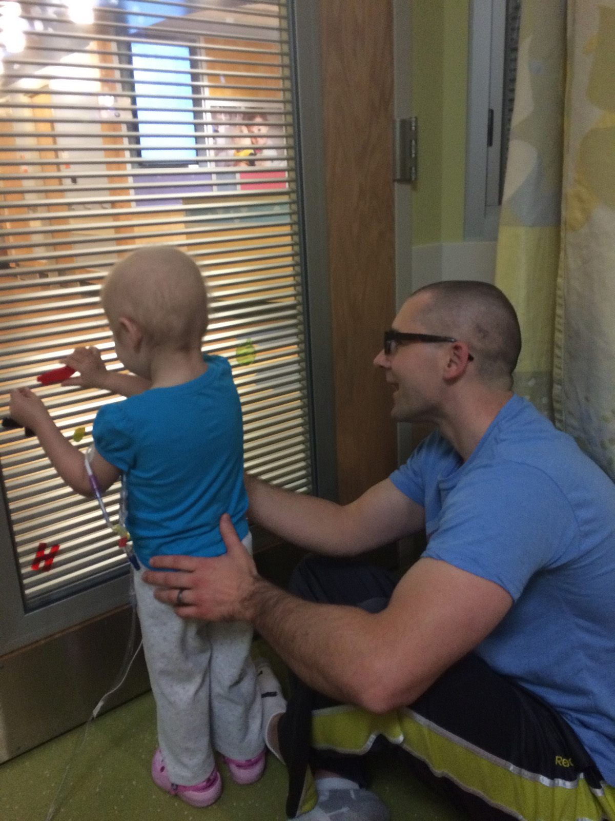 Maddie and David Havera at Children's Hospital