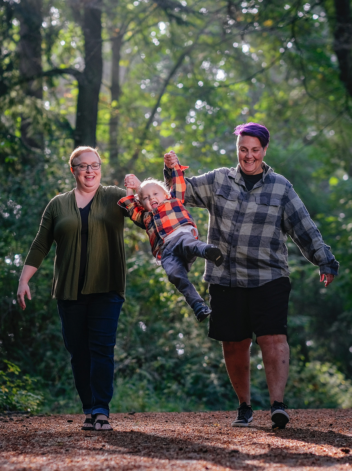 Heather, Liz and Rowan on Whidbey Island