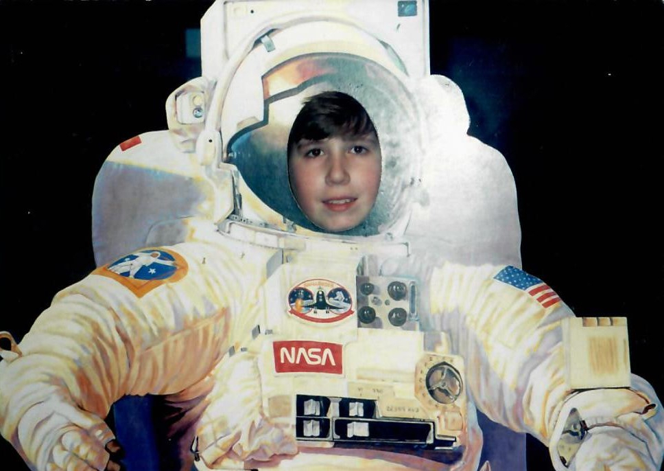 Harper has been fascinated with aerospace since an early age. Image credit: Travis Harper.