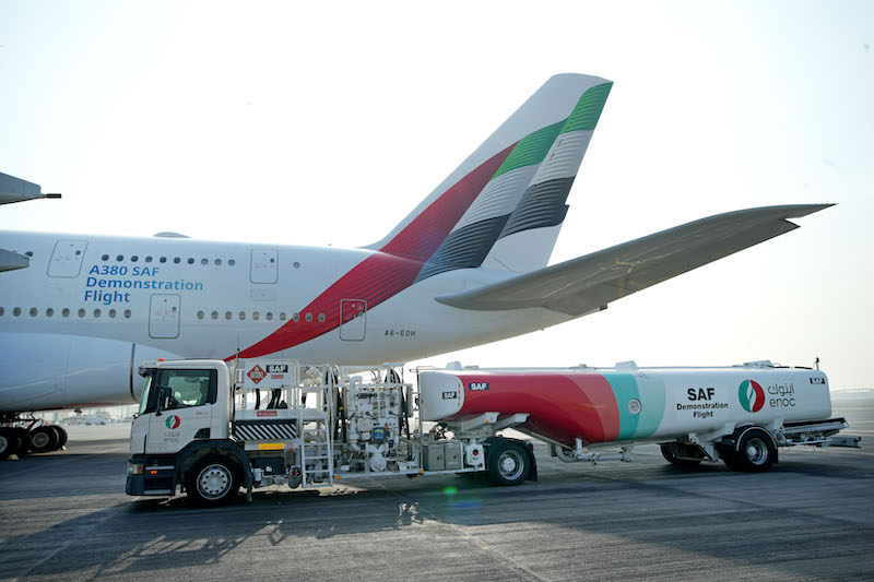 Emirates A380 SAF flight 2