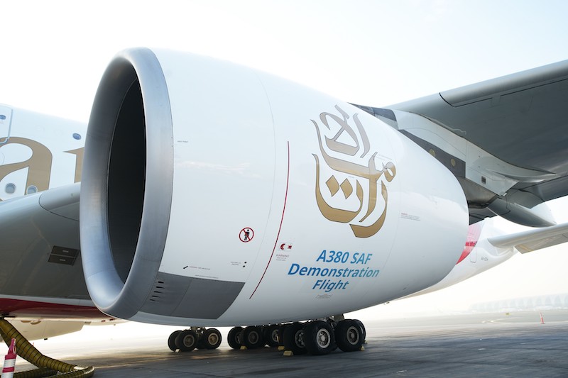 Emirates SAF flight Airbus A380