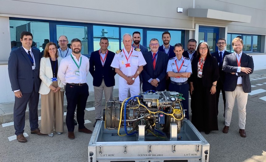 In July, ITP Aero successfully completed engine testing using a blend of sustainable aviation fuel (SAF) and conventional jet fuel at its facilities in Albacete Spain, with the GE Aerospace CT7-8F5 engine (pictured below). Top: The Sikorsky S-92. Credits: Lockheed Martin, ITP Aero, GE Aerospace.