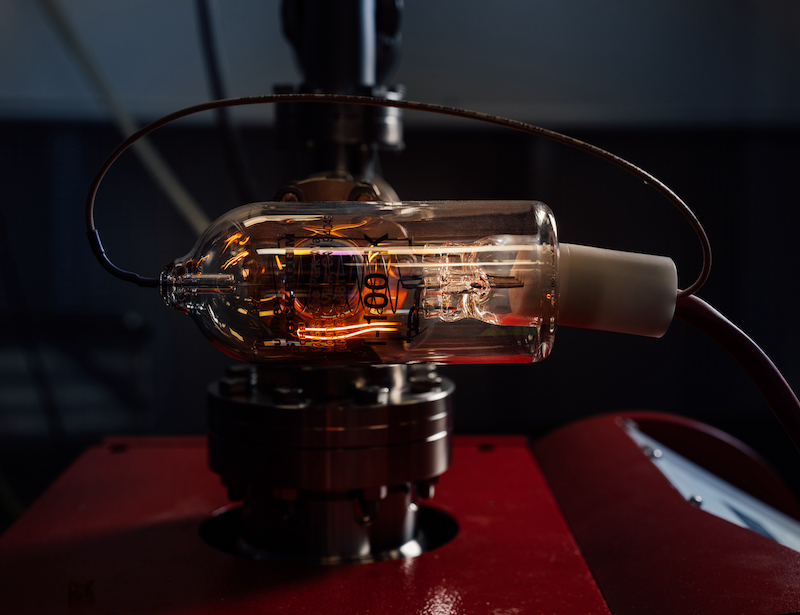 A gas tube that is part of a test of new superfast DC circuit breakers GE Research is developing with ARPA-E to support next-generation HVDC and MVDC grids that will allow the grid to bring on more renewable generation resources.