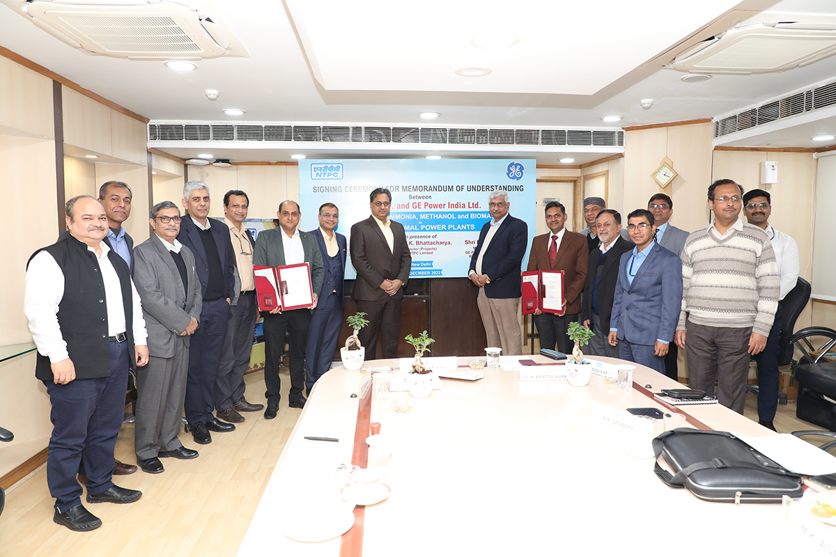 NTPC Limited and GE Power India Limited sign MoU to reduce carbon intensity from NTPC’s coal fired units