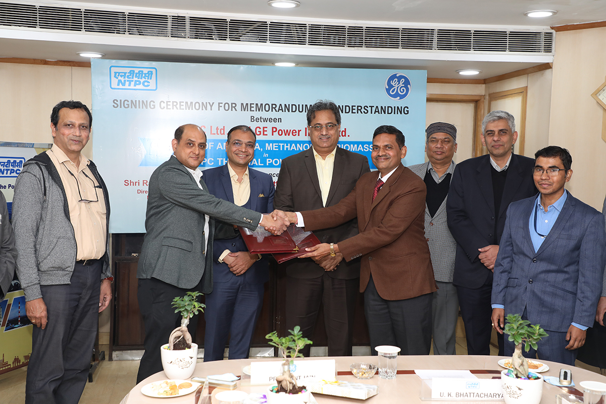 NTPC Limited and GE Power India Limited sign MoU to reduce carbon intensity from NTPCâs coal fired units