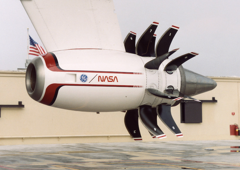 Unducted turbofan