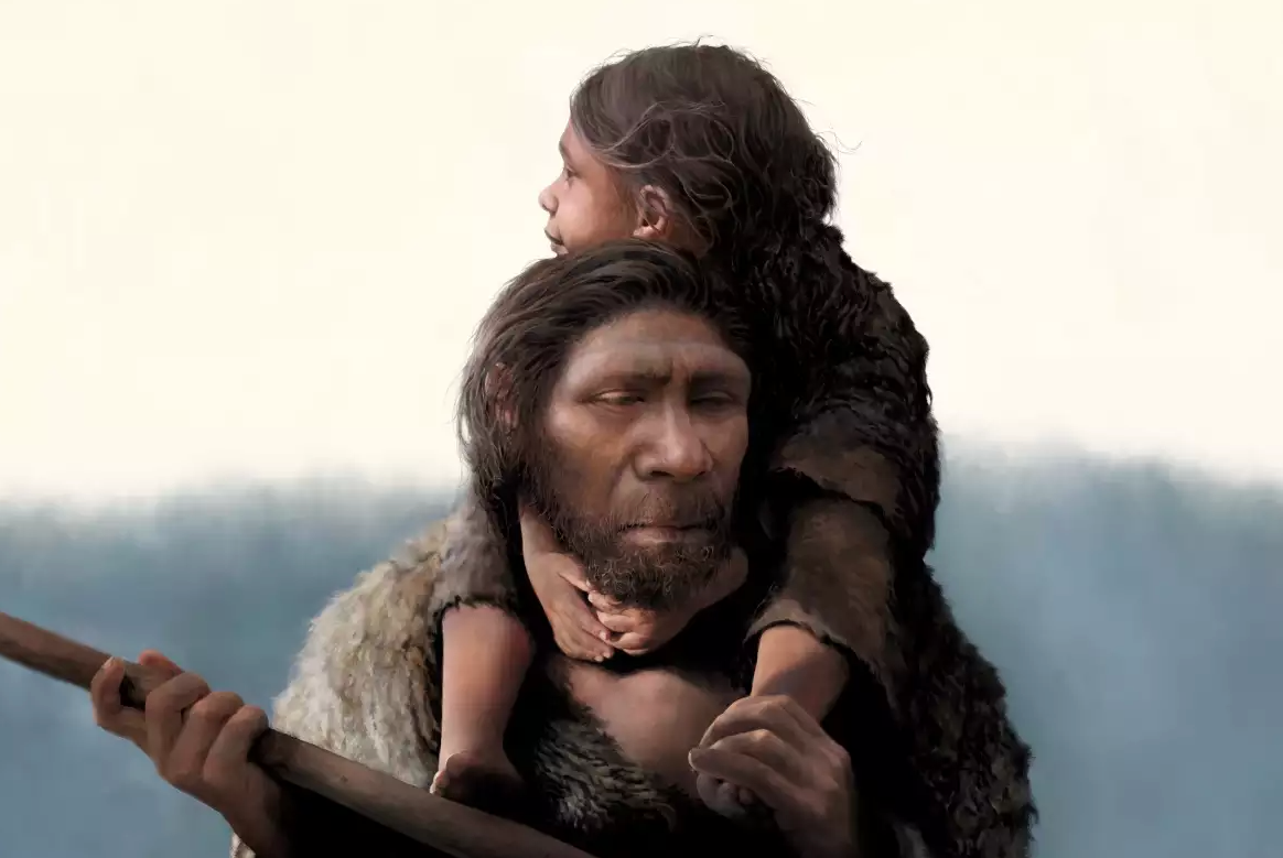 Neanderthal father daughter