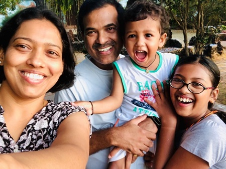 Jayanti Ganesh and her family