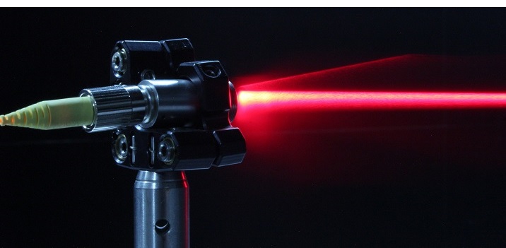A laser from GRC's optics lab